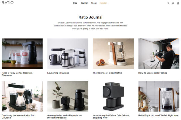 blog examples - The Ratio Journal by Ratio
