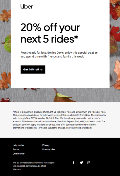 great email designs urge mobile users to interact with you