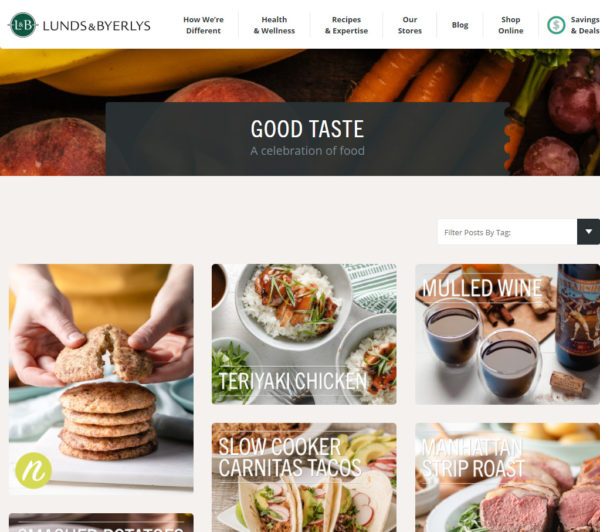 blog examples - Good Taste by LUnds & Byerlys