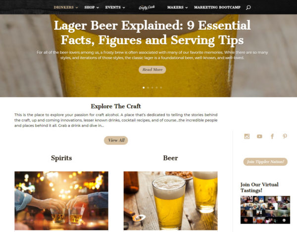 blog examples - The Crafty Cask
