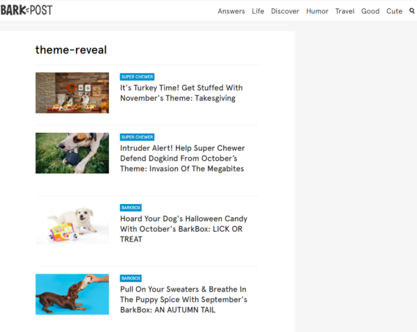 blog examples - Bark Post by Bark Box