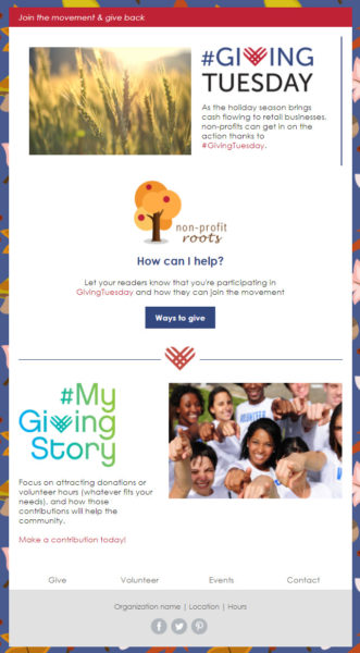 Holiday Email Templates - Giving Tuesday