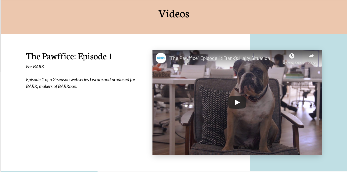 Add video to your personal website