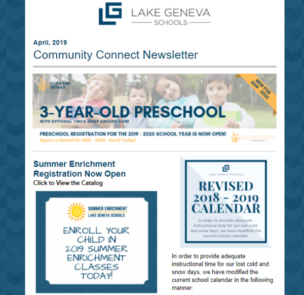 school newsletters are great for boosting enrollment