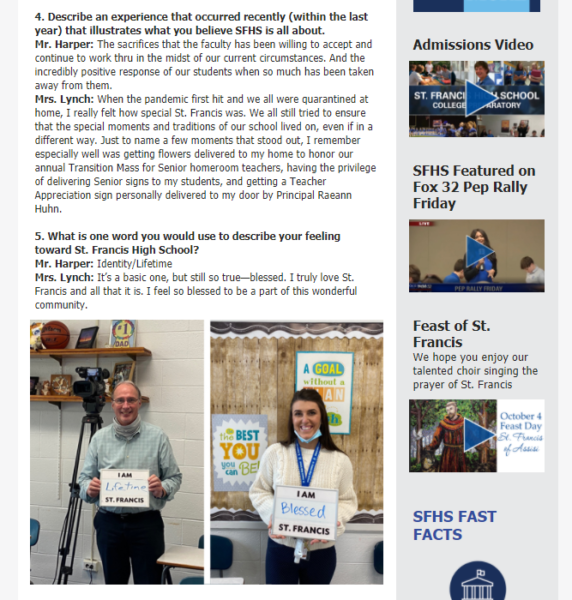 school newsletters are a great place to highlight instructors