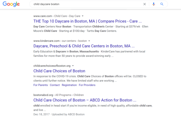when writing a child day care blog, include keywords and phrases that your potential customers would use to find you