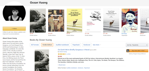 Create an Amazon Author Page that has your accolades at the top
