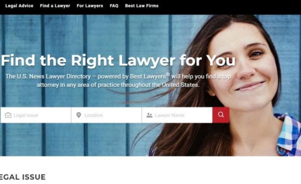 Lawyer Directories - list of 20 directories - "The U.S. News Legal Directory" homepage