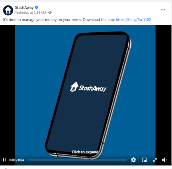 financial advisor ads - animated Facebook ad