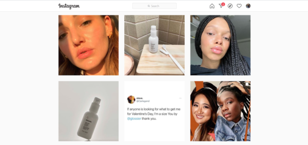 For skin care companies, like Glossier, marketing in the beauty industry means images of women sporting the no-makeup makeup look