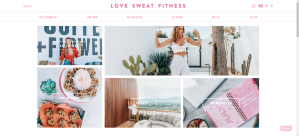 How to start a fitness blog like this one from Love Sweat Fitness that includes insight on a healthy lifestyle