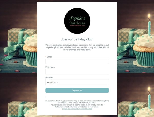 automated happy birthday email