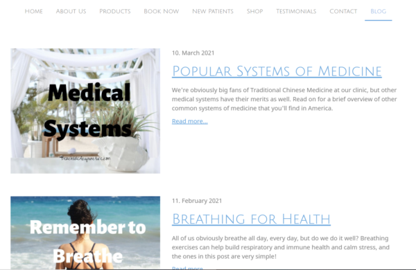 acupuncture marketing with blog posts - Beachside Community Acupuncture blog