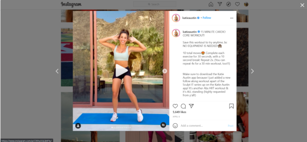 how to market your fitness class -- Use Instagram Stories and Reels