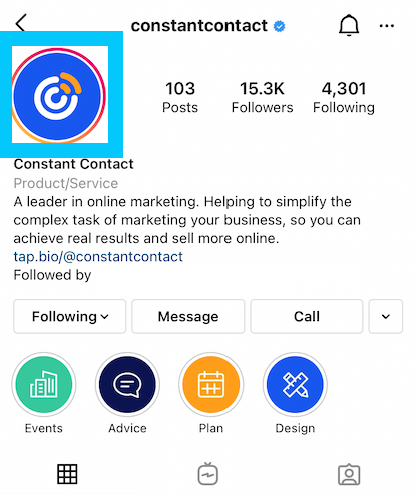 Instagram profile picture size