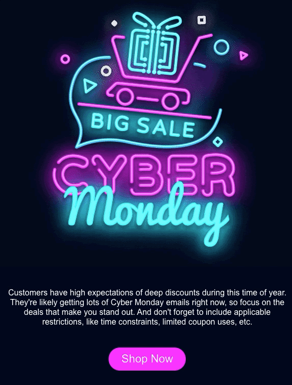 Animated Cyber Monday template