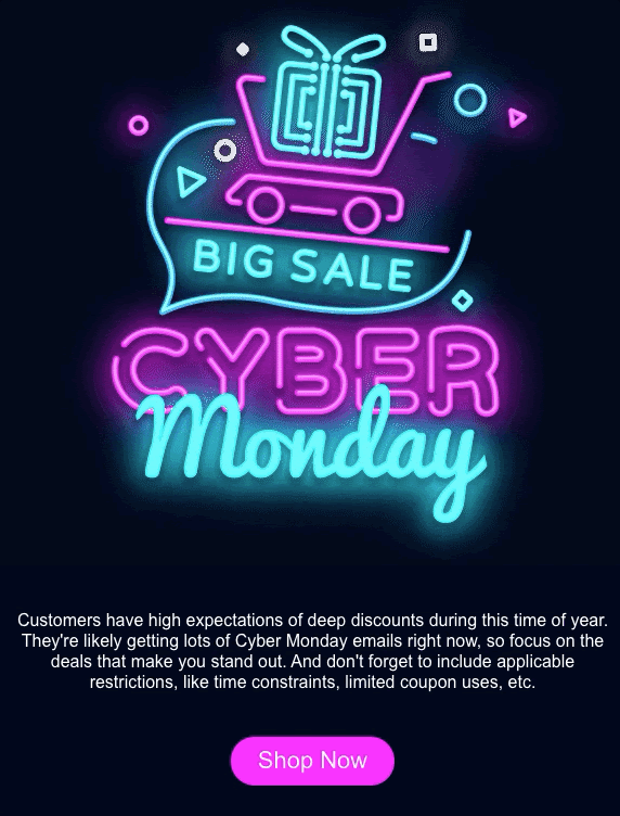 Cyber Monday Email Examples and Tips for Your Small Business