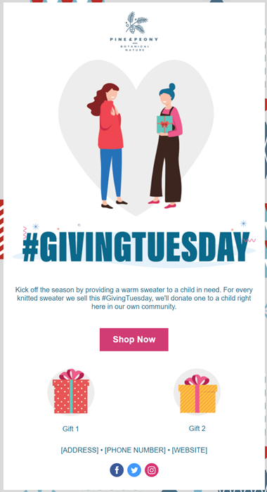 Constant Contact Giving Tuesday Event Template