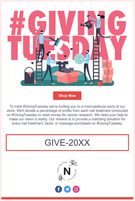 Constant Contact Giving Tuesday Offer Template