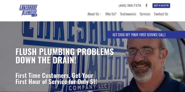 example plumbers website