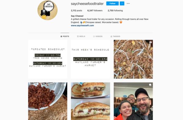 social media for food trucks