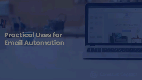gif with link to Constant Contact webinar, "Practical Uses for Email Automation"