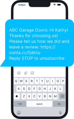 Garage door leave a review