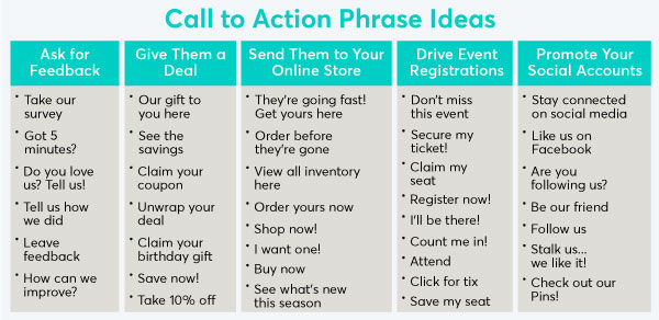 call to action phrase ideas