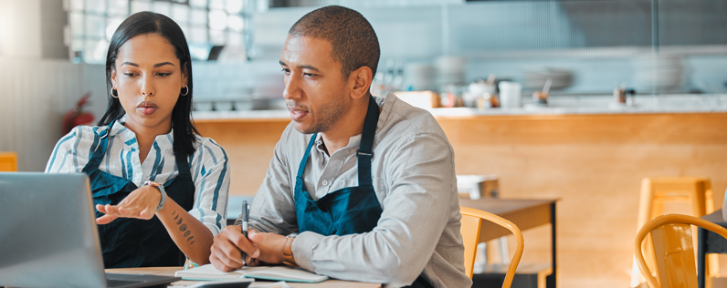 Shop owners working on segmenting their email list