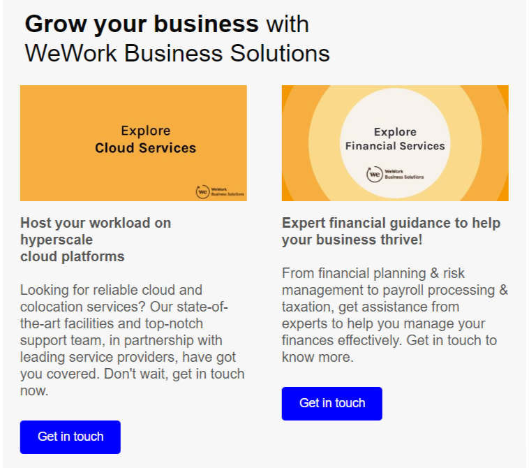 This image is an example of Airtable's B2B email newsletter.