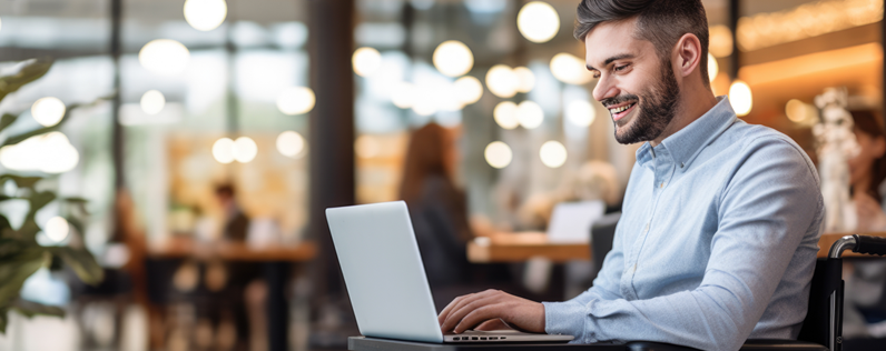 businessman on laptop