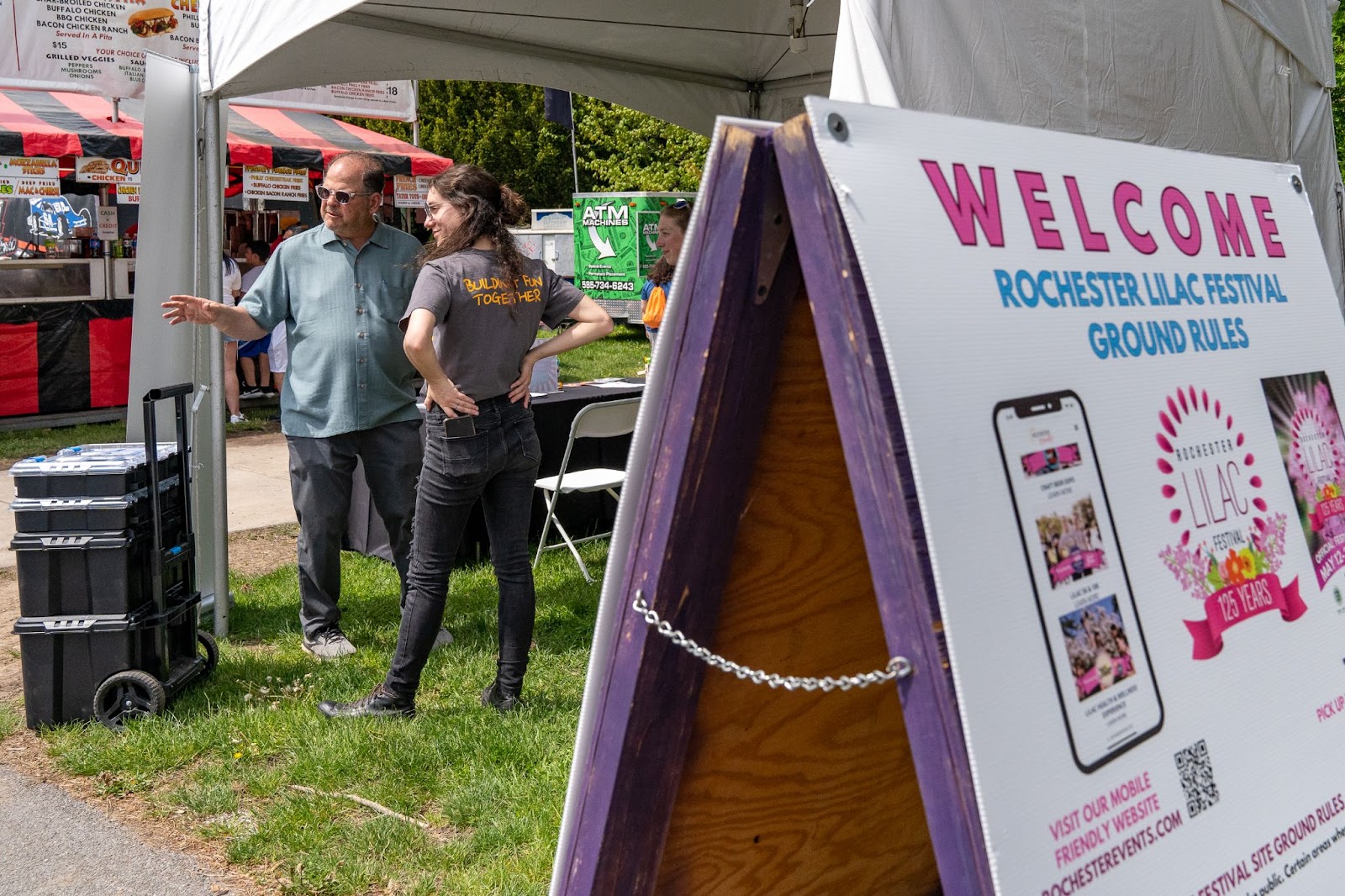 Jeff Springut and Rochester Lilac festival event vendor
