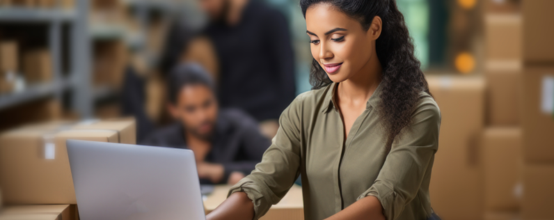 Businesswoman working on a LinkedIn Marketing Strategy