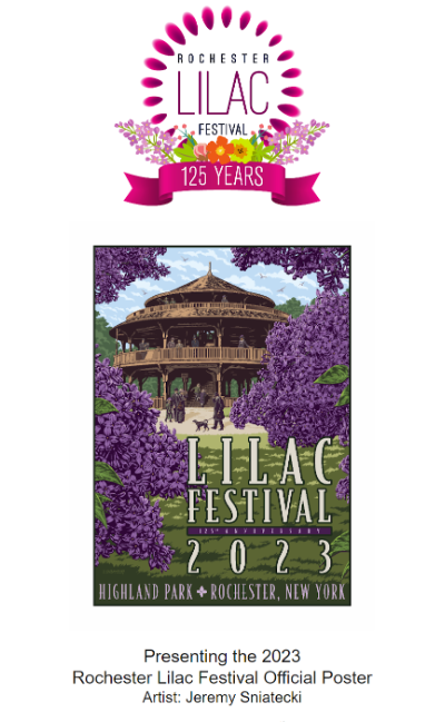 Rochester Lilac Festival Poster 2023