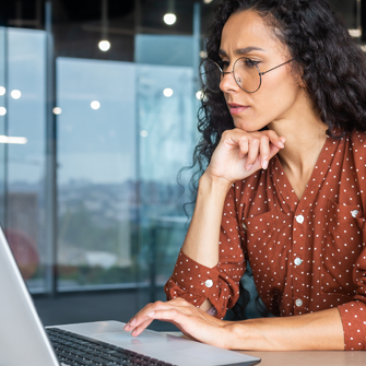 businesswoman working on digital marketing