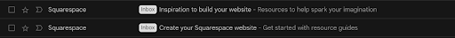 Squarespace preheader text example