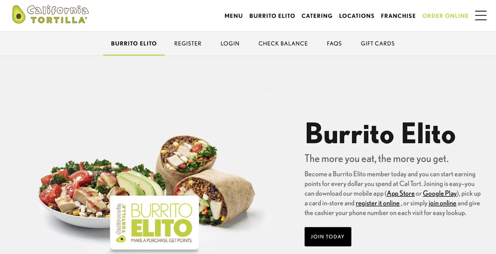 Burrito Elito loyalty campaign