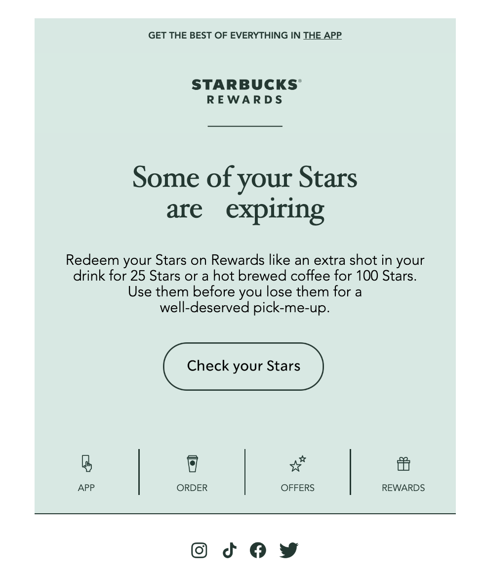 starbucks b2b email marketing campaign