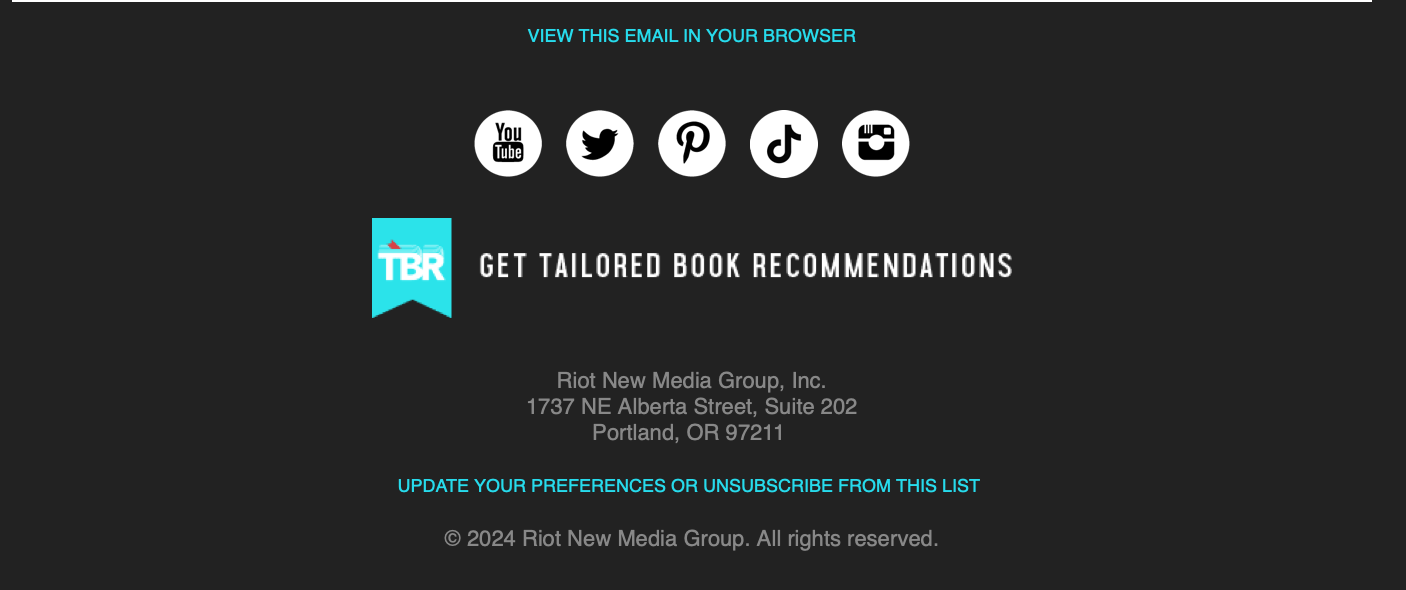 Book Riot email footer