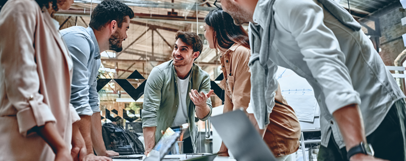 Startup huddle