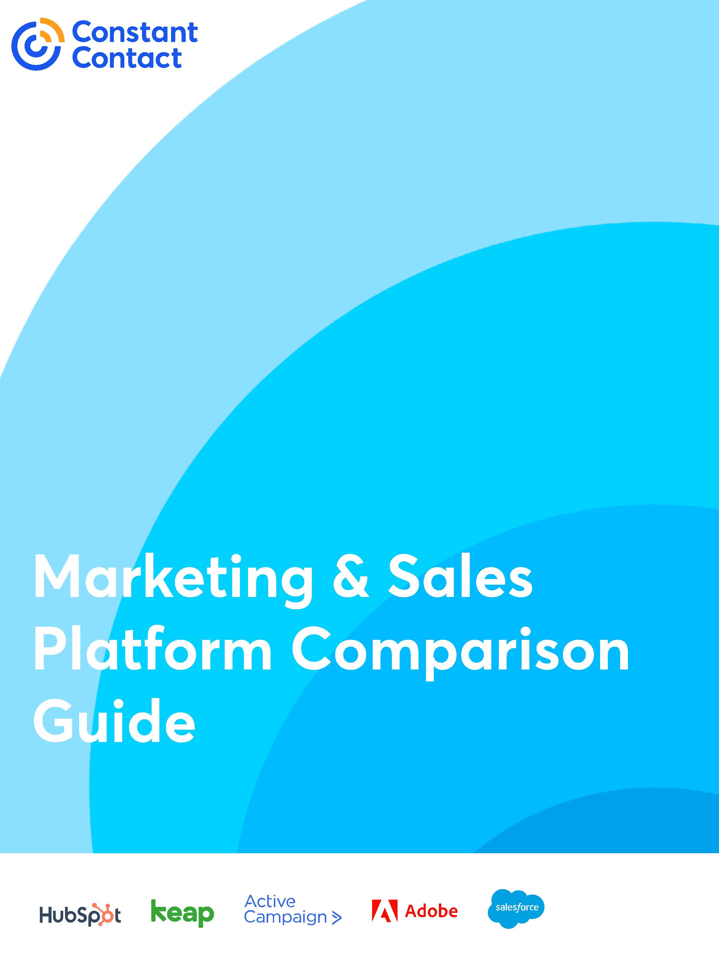 Marketing and sales platform comparison guide from Constant Contact