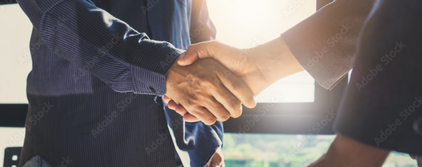 Business partner handshake