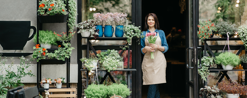 Flower shop owner