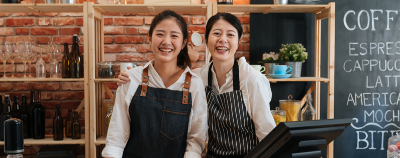 Marketing tools for small business Blog header Cafe owners small business