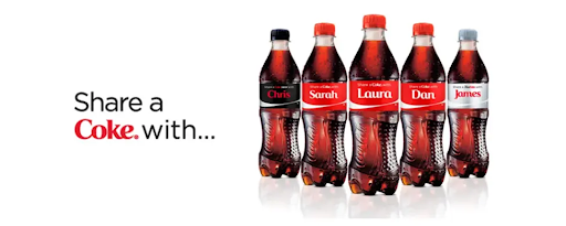 Coke's Share a Coke ad campaign