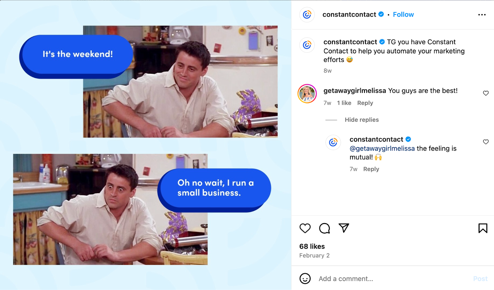 Constant Contact instagram