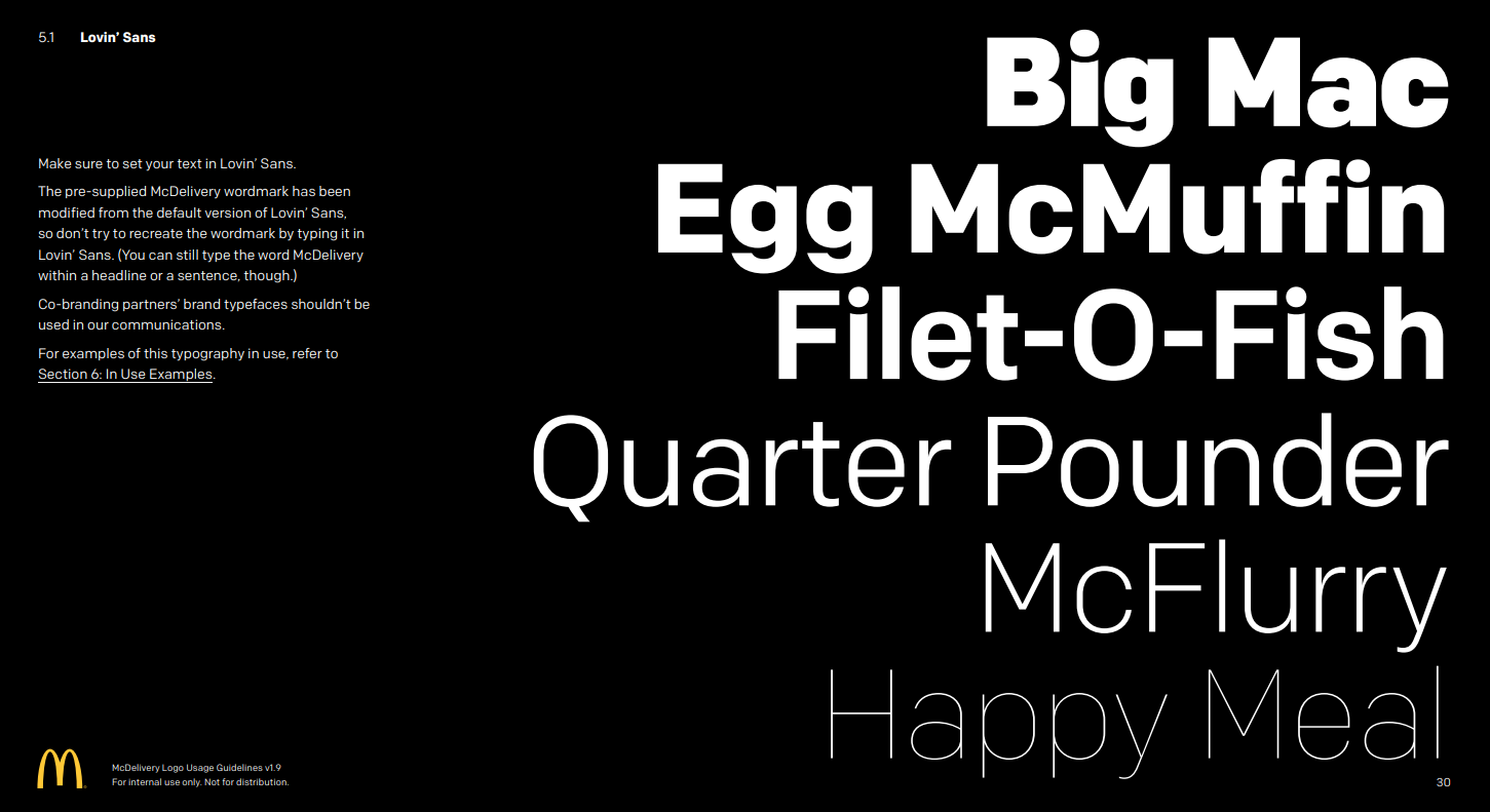 McDonald's brand guidelines