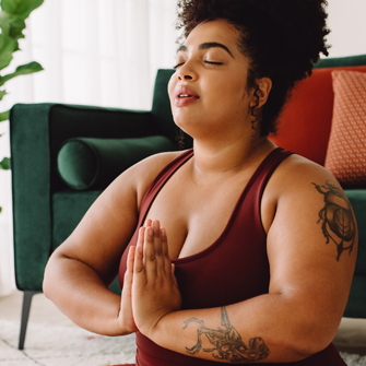 Woman doing yoga
