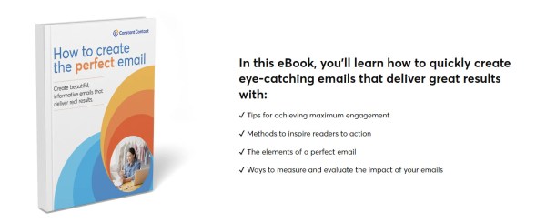 Constant Contact's How to create the perfect email free downloadable ebook