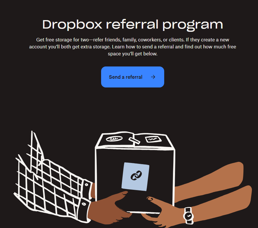 Dropbox referral programs